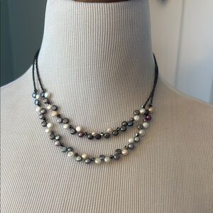 Lia Sophia Elegant Multi Colored Pearl Necklace